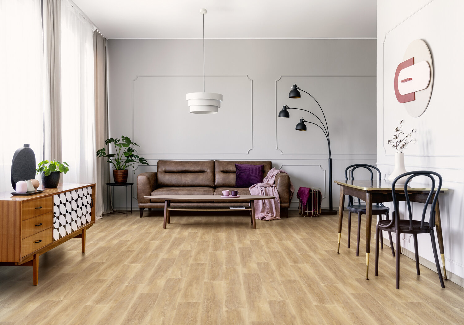Cognac Scandi Oak Livingroom